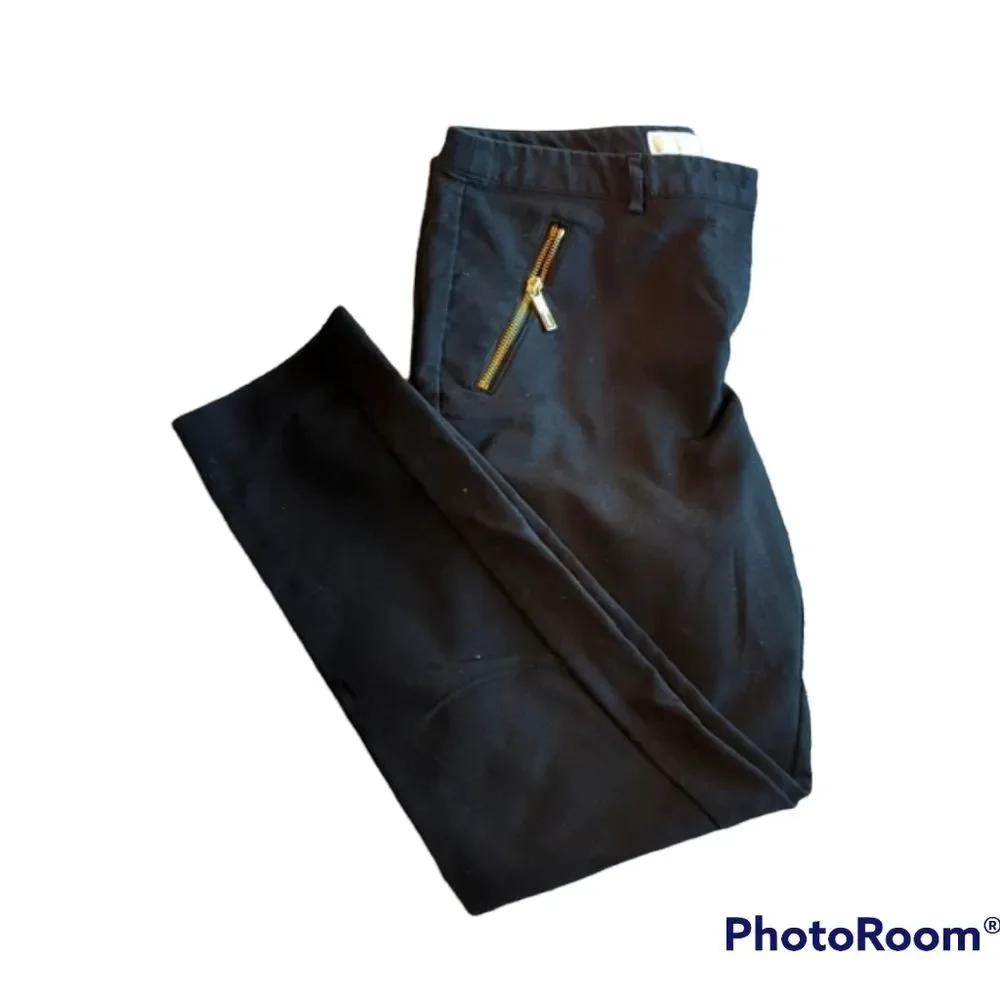 Black Ankle Length Chinos by Michael Kors Size 8 - Picture 2 of 6